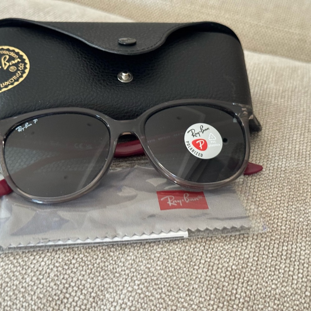 Ray-Ban Black Sunglasses with Case and Cloth